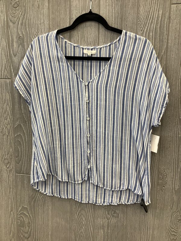 Top Short Sleeve By Maurices In Striped Pattern, Size: M Discount