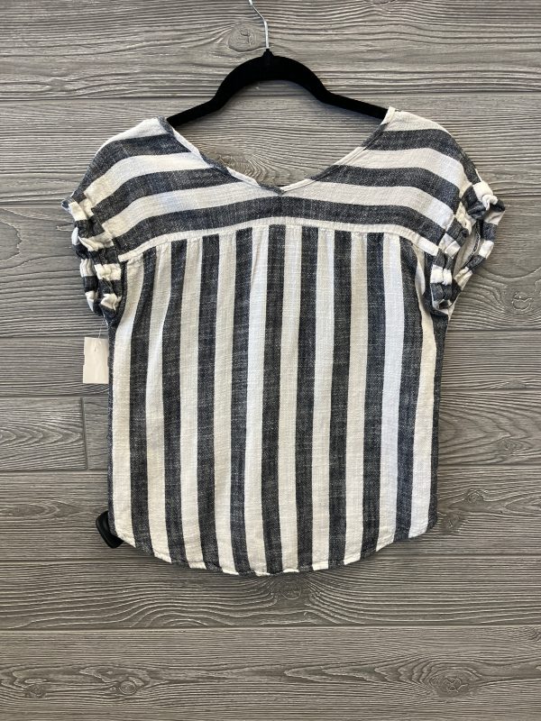 Top Short Sleeve By Lumiere In Striped Pattern, Size: S on Sale