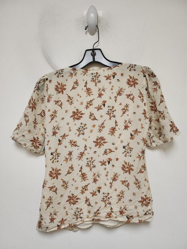 Top Short Sleeve By Madewell In Floral Print, Size: Xs Cheap