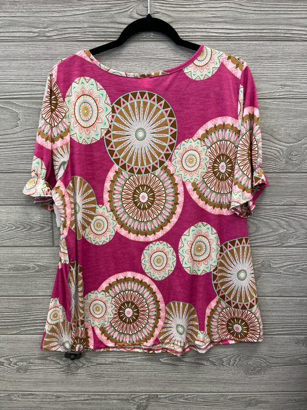 Top Short Sleeve By Sew In Love In Pink, Size: L For Sale