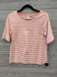 Top Short Sleeve By Liz Claiborne In Striped Pattern, Size: M on Sale