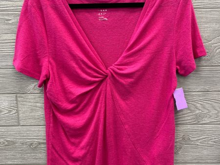 Top Short Sleeve By A New Day In Pink, Size: M Online Hot Sale