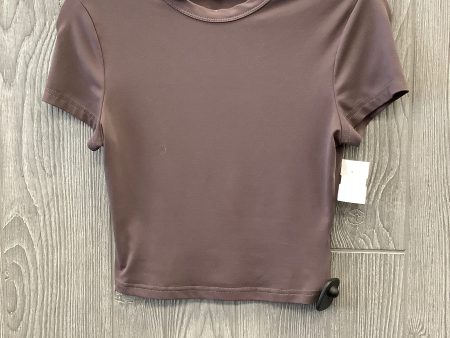 Top Short Sleeve By Shein In Brown, Size: S For Cheap