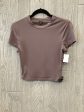 Top Short Sleeve By Shein In Brown, Size: S For Cheap