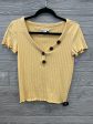 Top Short Sleeve By American Eagle In Yellow, Size: S Supply