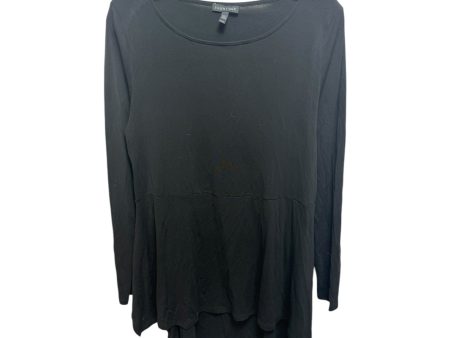 Silk Top Long Sleeve By Eileen Fisher In Black, Size: M Online Hot Sale