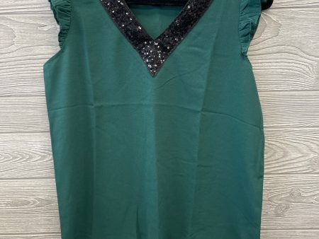 Top Short Sleeve By Shein In Green, Size: S For Cheap