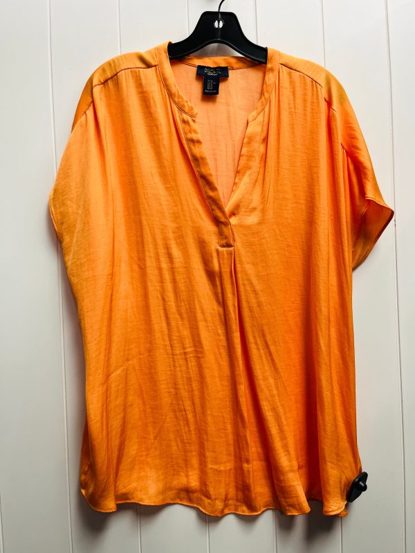 Top Short Sleeve By Rachel Zoe In Orange, Size: Xl Hot on Sale