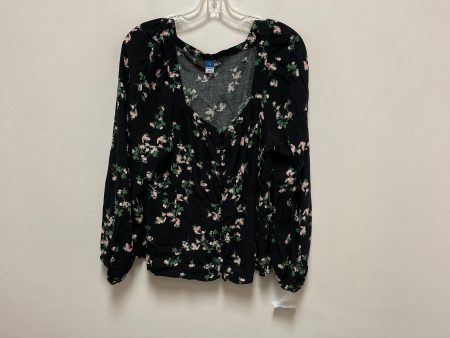 Top Long Sleeve By Old Navy In Black, Size: Xl Hot on Sale