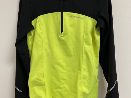 Athletic Top Long Sleeve Collar By Brooks In Yellow, Size: S For Discount