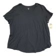 Top Short Sleeve Basic By Ana In Black, Size: 2x Online Hot Sale