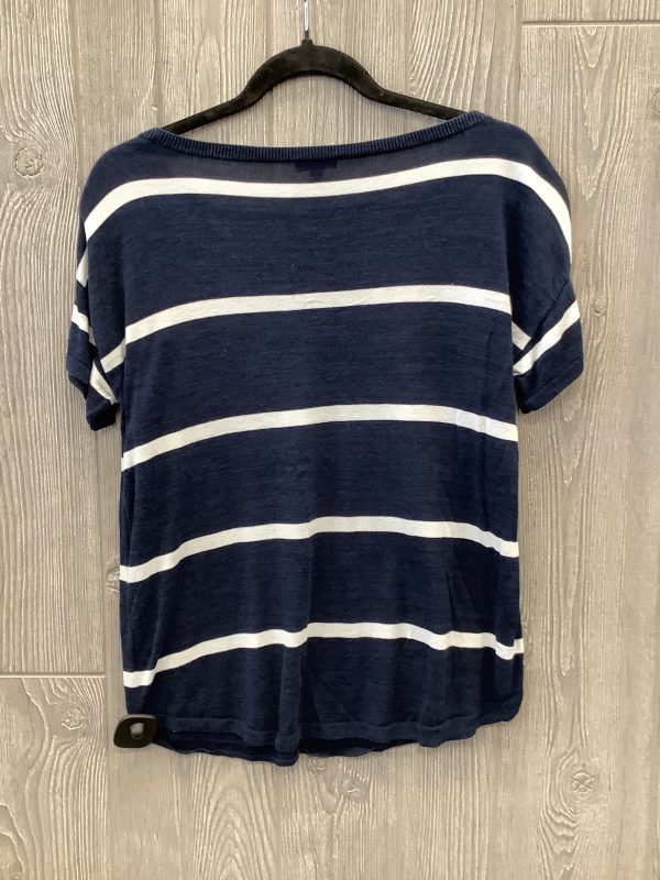 Top Short Sleeve By Talbots In Navy, Size: S Sale