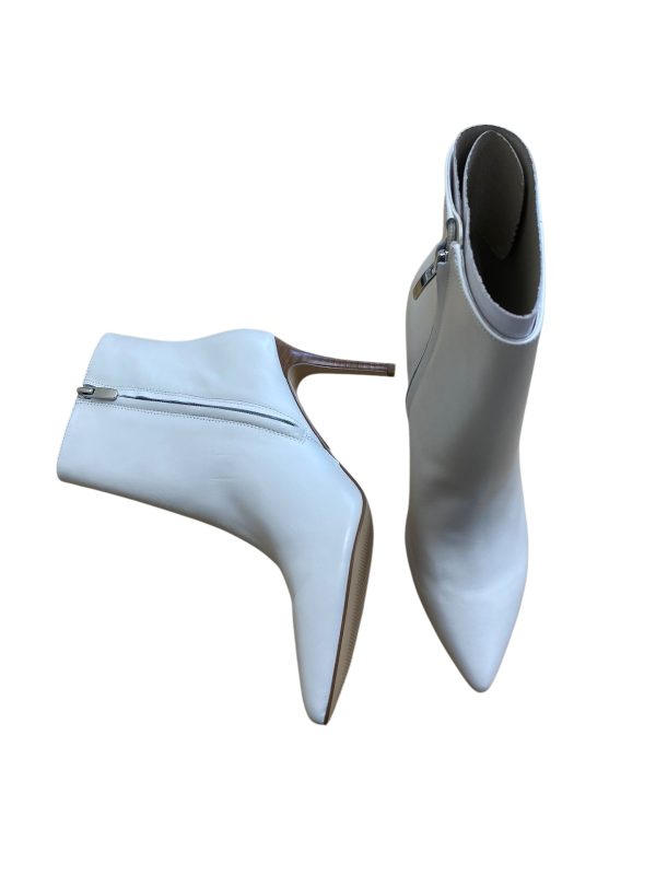 Boots Ankle Heels By Nine West In White, Size: 8.5 Cheap