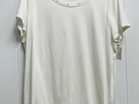 Top Short Sleeve By Chicos In White, Size: Xl For Sale