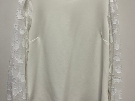 Top Long Sleeve By Melloday In White, Size: L For Sale