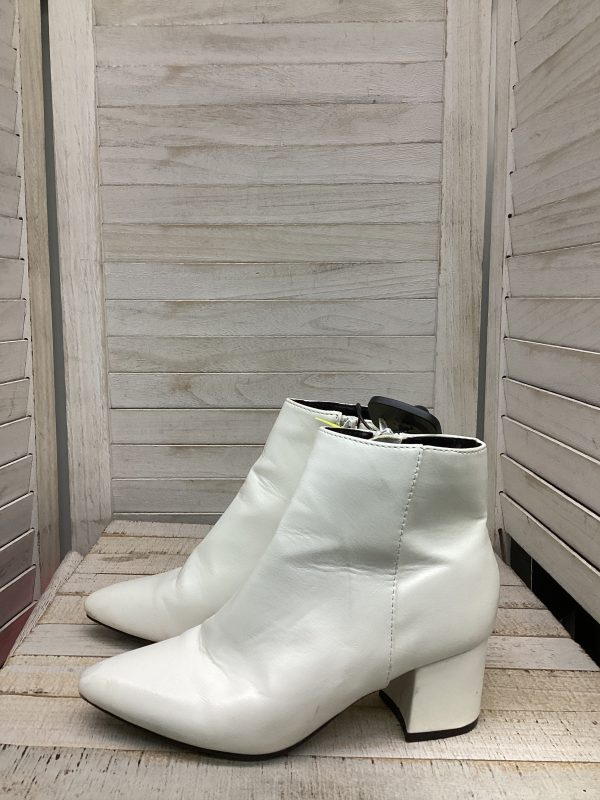 Boots Ankle Heels By Shein In White, Size: 6.5 For Sale