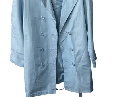 Coat Trench Coat By Blair In Blue, Size: M Sale