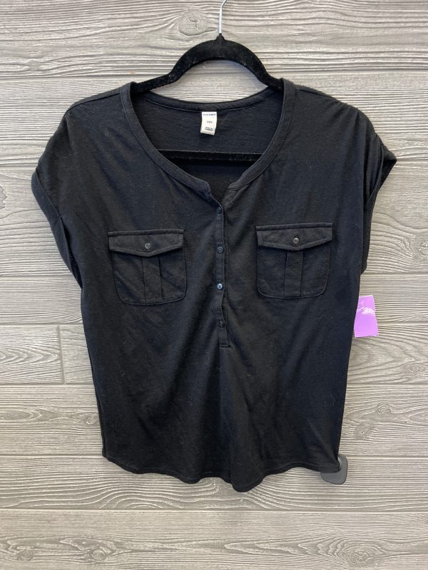 Top Short Sleeve By Old Navy In Black, Size: S Online Sale