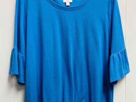 Top Short Sleeve By J. Jill In Blue, Size: L Cheap