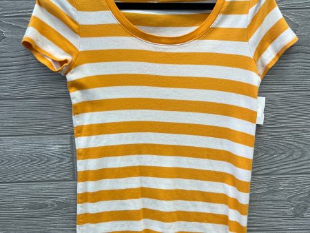 Top Short Sleeve By Merona In Striped Pattern, Size: M Online Hot Sale