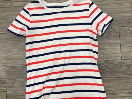 Top Short Sleeve By Lands End In Striped Pattern, Size: S Fashion