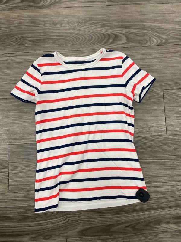 Top Short Sleeve By Lands End In Striped Pattern, Size: S Fashion