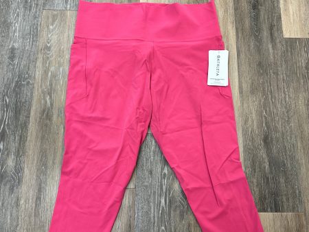 Athletic Leggings By Athleta In Pink, Size: 2x For Sale