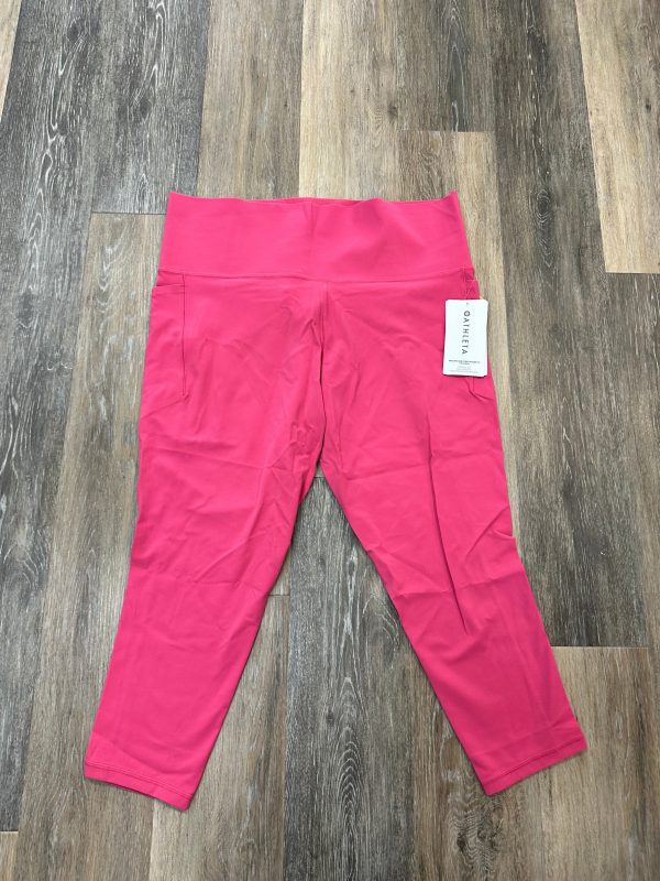 Athletic Leggings By Athleta In Pink, Size: 2x For Sale