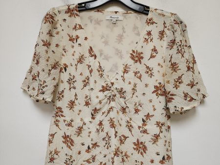 Top Short Sleeve By Madewell In Floral Print, Size: Xs Cheap