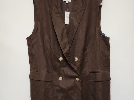 Vest Other By Loft In Brown, Size: Xl Cheap