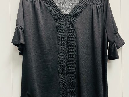 Top Short Sleeve By storybuk In Black, Size: L Cheap