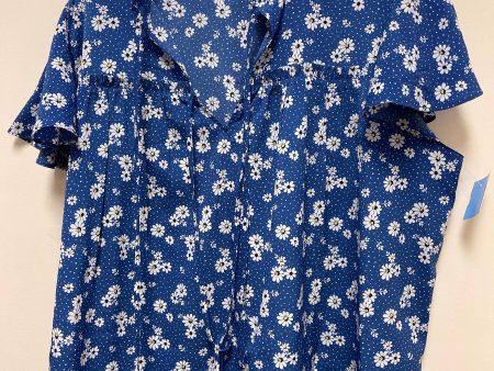 Top Short Sleeve By Lane Bryant In Blue, Size: Xl Online