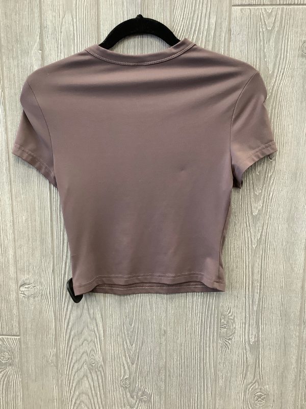 Top Short Sleeve By Shein In Brown, Size: S For Cheap