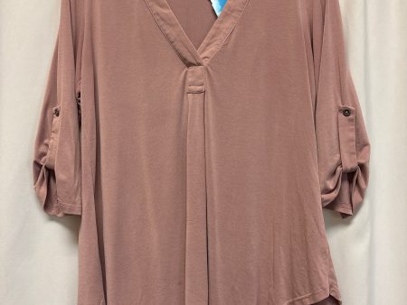 Top Long Sleeve By Lush In Pink, Size: Xs on Sale