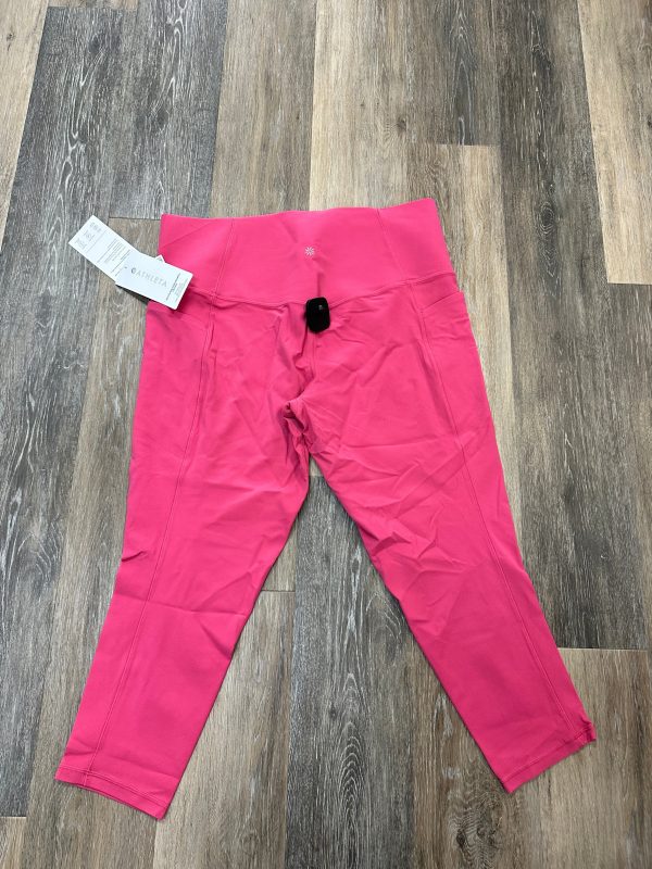 Athletic Leggings By Athleta In Pink, Size: 2x For Sale