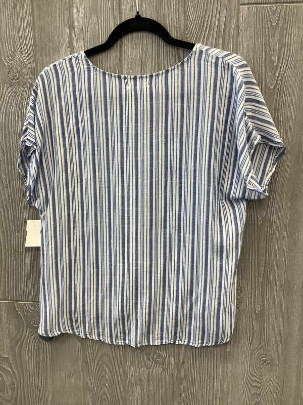 Top Short Sleeve By Maurices In Striped Pattern, Size: M Discount