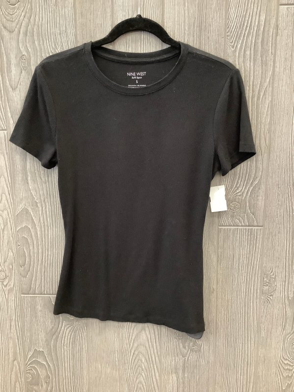 Top Short Sleeve By Nine West In Black, Size: S Online