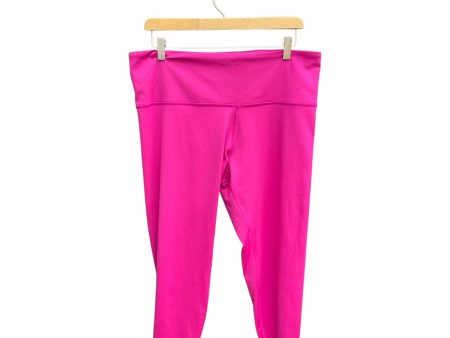 Athletic Capris By Athleta In Pink, Size: 1x Discount