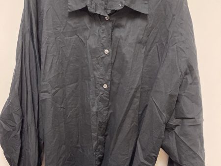 Blouse Long Sleeve By Banana Republic In Black, Size: Xl Online Hot Sale