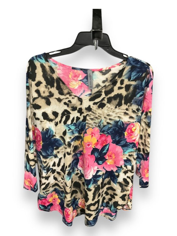 Top 3 4 Sleeve By Honeyme In Multi-colored, Size: Xxl Online