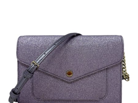 Frosty Sky Tinsel Flap Crossbody Designer By Kate Spade, Size: Small Online now