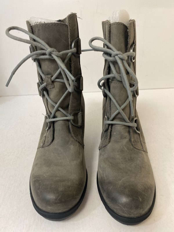 Boots Ankle Heels By Sorel In Grey, Size: 8.5 Supply