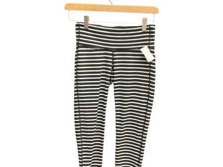 Athletic Capris By Athleta In Black & White, Size: Xs Online Hot Sale