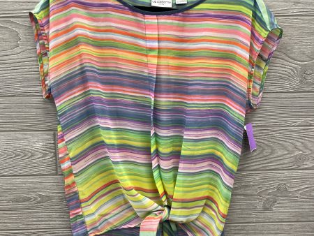 Top Short Sleeve By Liz Claiborne In Multi-colored, Size: M Hot on Sale