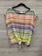 Top Short Sleeve By Liz Claiborne In Multi-colored, Size: M Hot on Sale