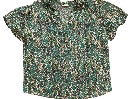 Top Short Sleeve By Ee Some In Green, Size: S Hot on Sale