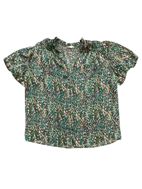 Top Short Sleeve By Ee Some In Green, Size: S Hot on Sale