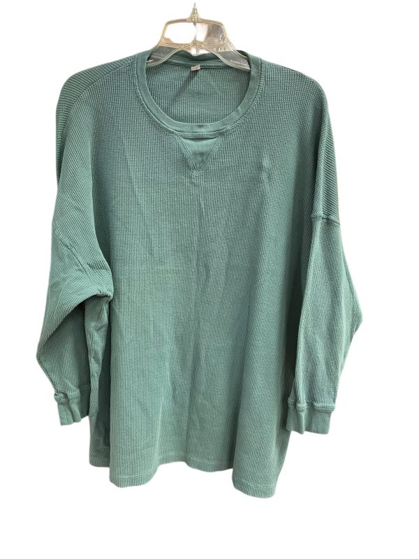 Top Long Sleeve Basic By Free People In Green, Size: Xs Cheap