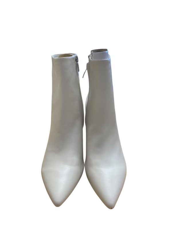 Boots Ankle Heels By Nine West In White, Size: 8.5 Cheap