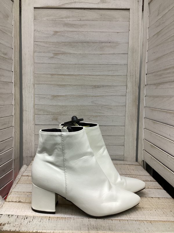 Boots Ankle Heels By Shein In White, Size: 6.5 For Sale